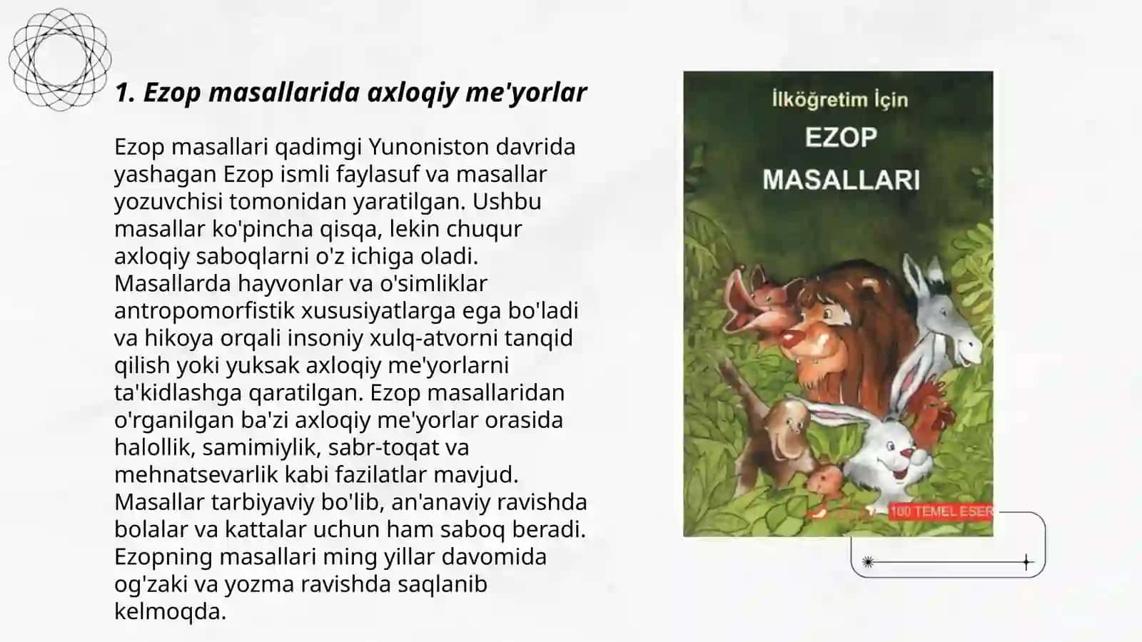 Ezop masallarida didaktika 3
