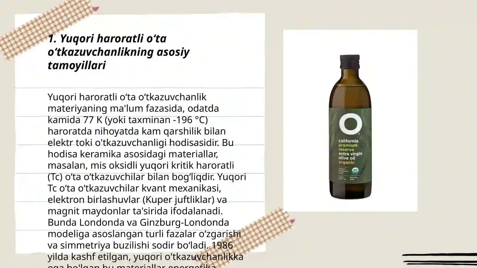 Yuqori haroratli oʻta oʻtkazuvchanlik 3