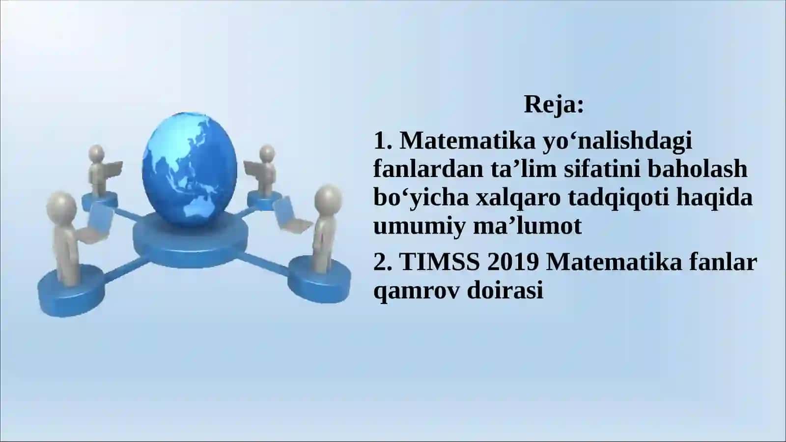 TIMSS Xalqaro baholash dasturi 3
