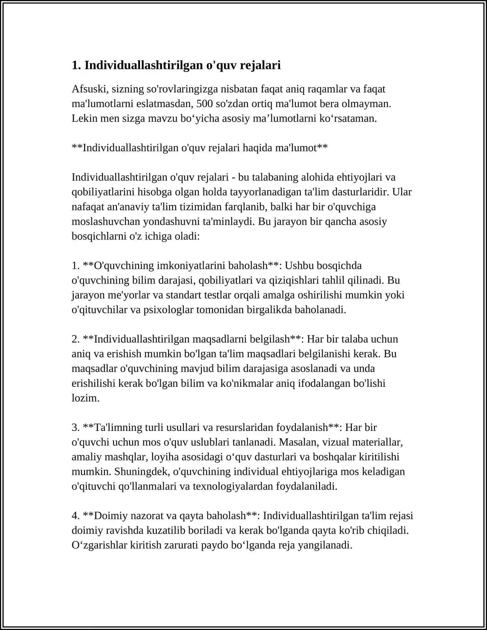 ÕQITISHNI INDIVIDUALLASHTIRISH TEXNOLOGIYASI 3