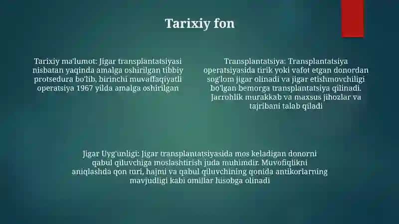 Jigar Transplantatssiyasi 3