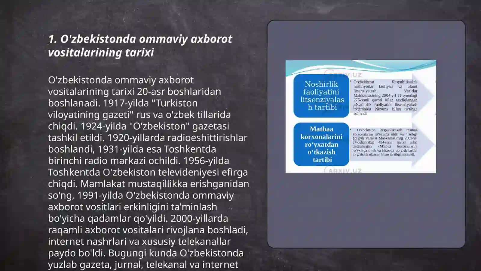 O'zbekistonda ommaviy axborot vositalarining tarixi 3