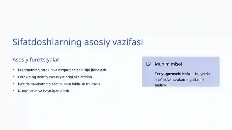 Sifatdoshlar 3