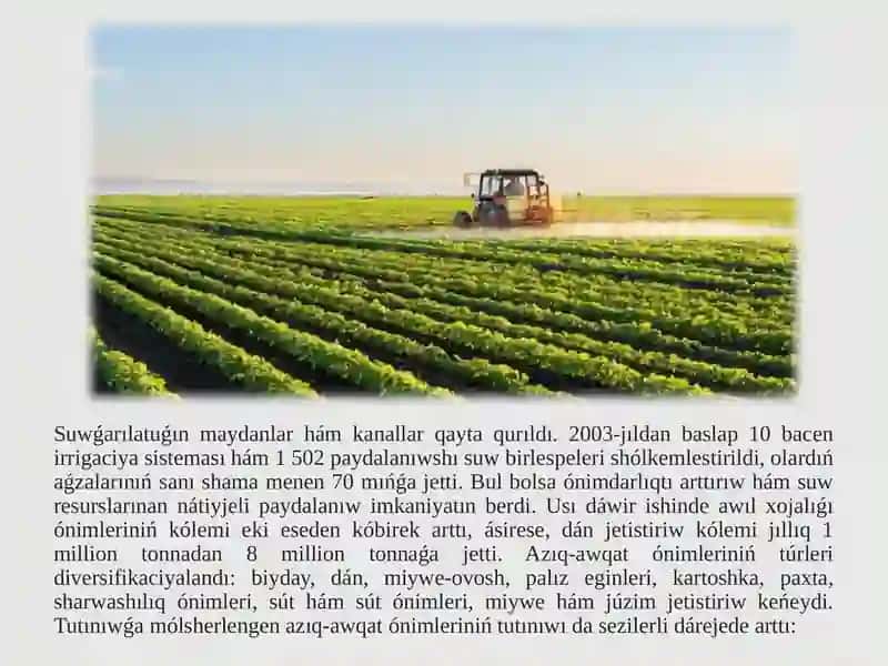 Jıllarında awıl xojalıǵı hám sanaat tarawındaǵıózgerisler 3
