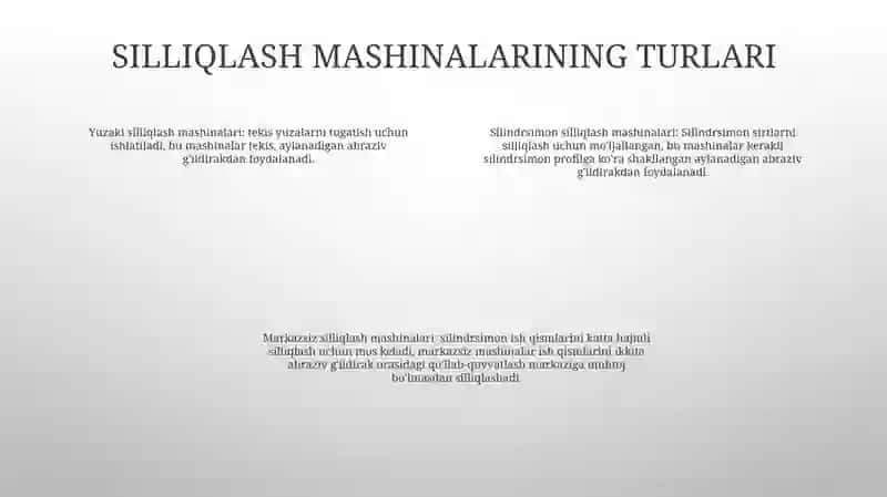 Jilvirlash Dastgohlarini Ishlab Chiqarishda Sinash 3