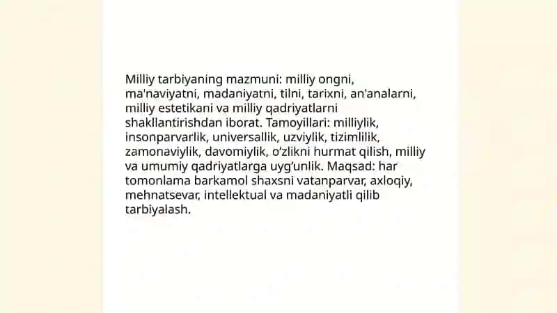 Milliy Tarbiya va Ta'lim 3