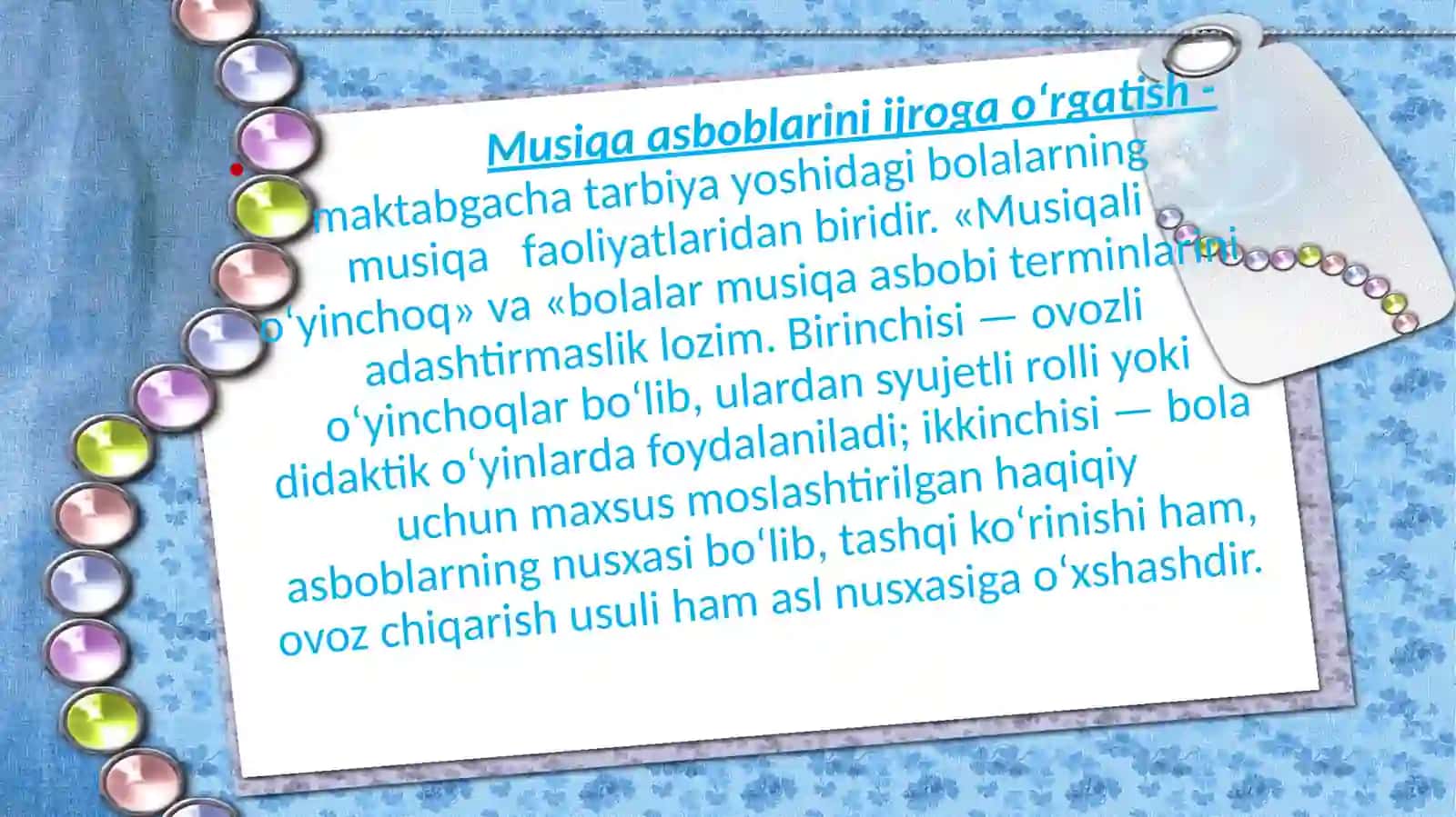 Bolalarni musiqа cholg‘u аsboblаridа ijrogа о‘rgаtish 3