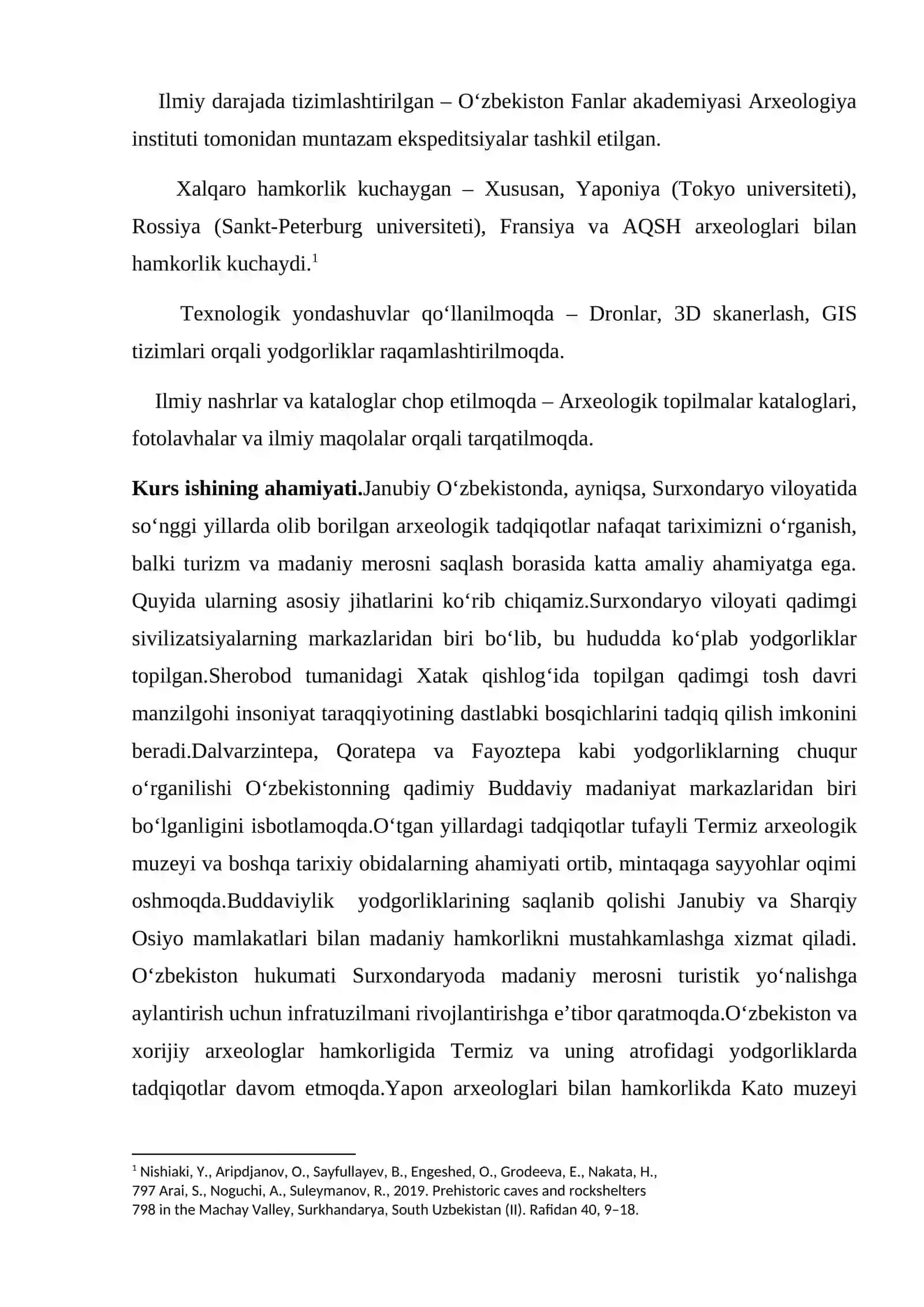 Janubiy Oʻzbekistonda amalga oshirilgan arxeologik tadqiqotlar 3