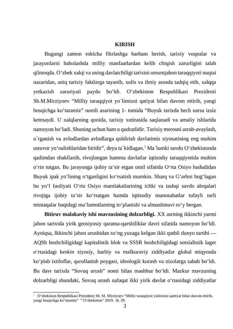 "SOVUQ URUSH" SIYOSATI DAVRIDA SSSR VA AQSH O‘RTASIDAGI MUNOSABATLAR 3