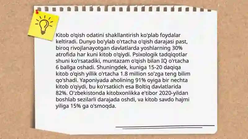 Oʻquvchilarni bosh vaqtini unumli foydanishni oʻrgatish 3