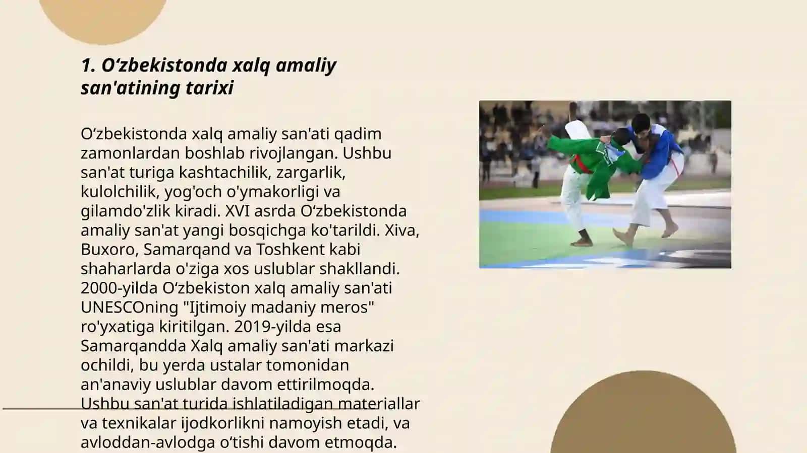 O'zbekistonda xalq amaliy san'ati va milliy hunarmandchilikning rivojlanishi 3
