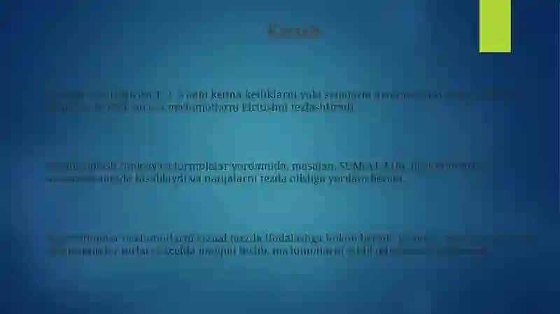 Excelda avtotўldirish 3