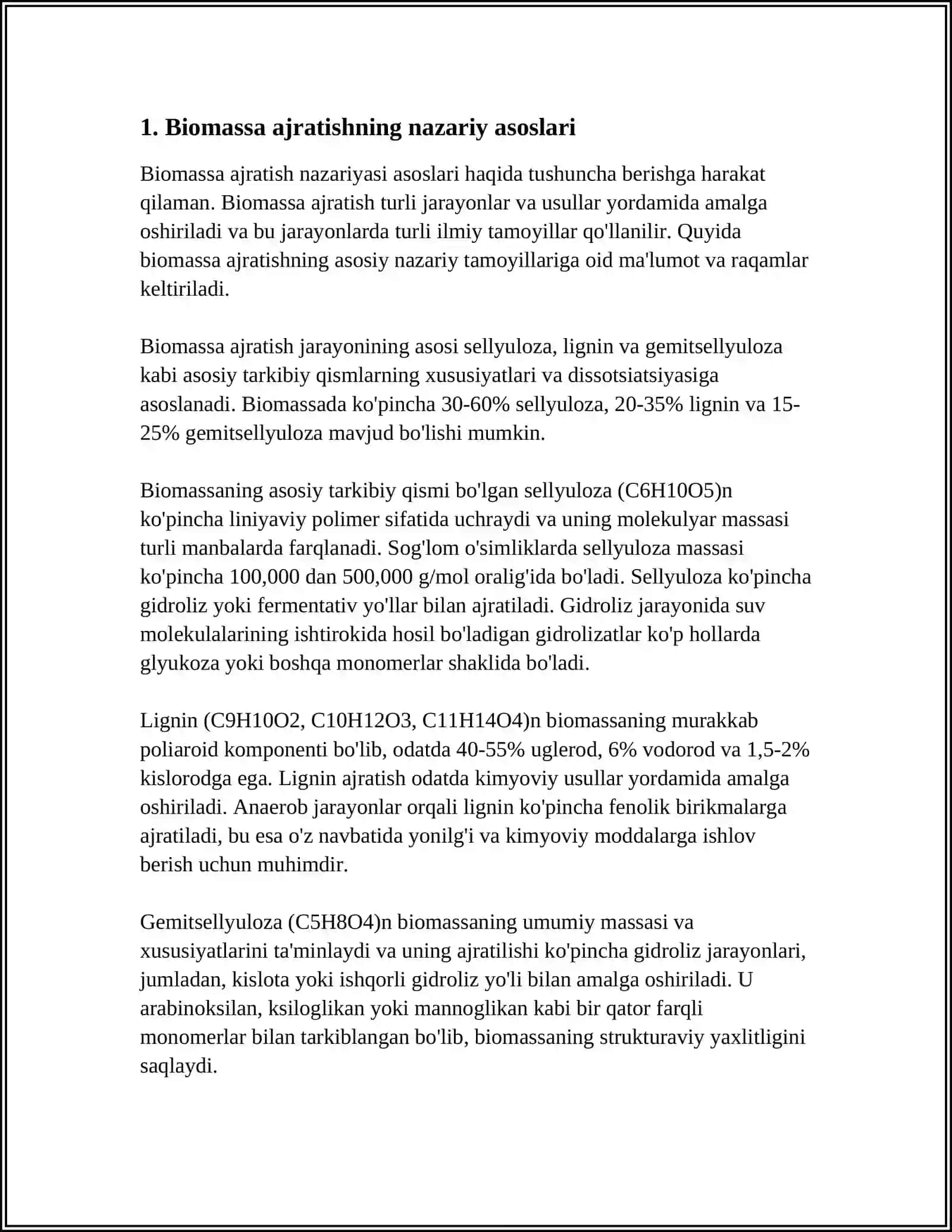SUV OʻTLAR BIOMASSASINI AJRATIB OLISH METODLARI 3