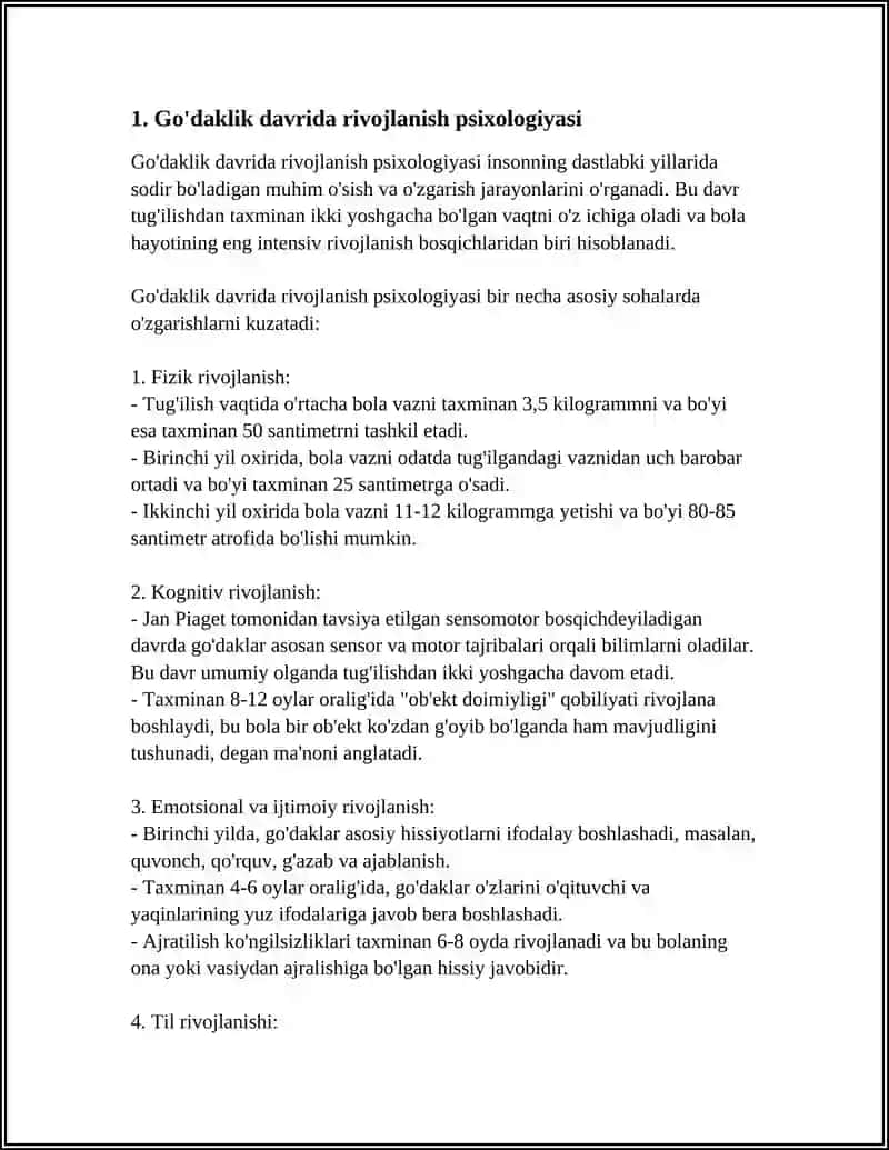 GO'DAKLIK DAVRI PSIXOLOGIYASI VA PSIXODIAGNOSTIKASI 3