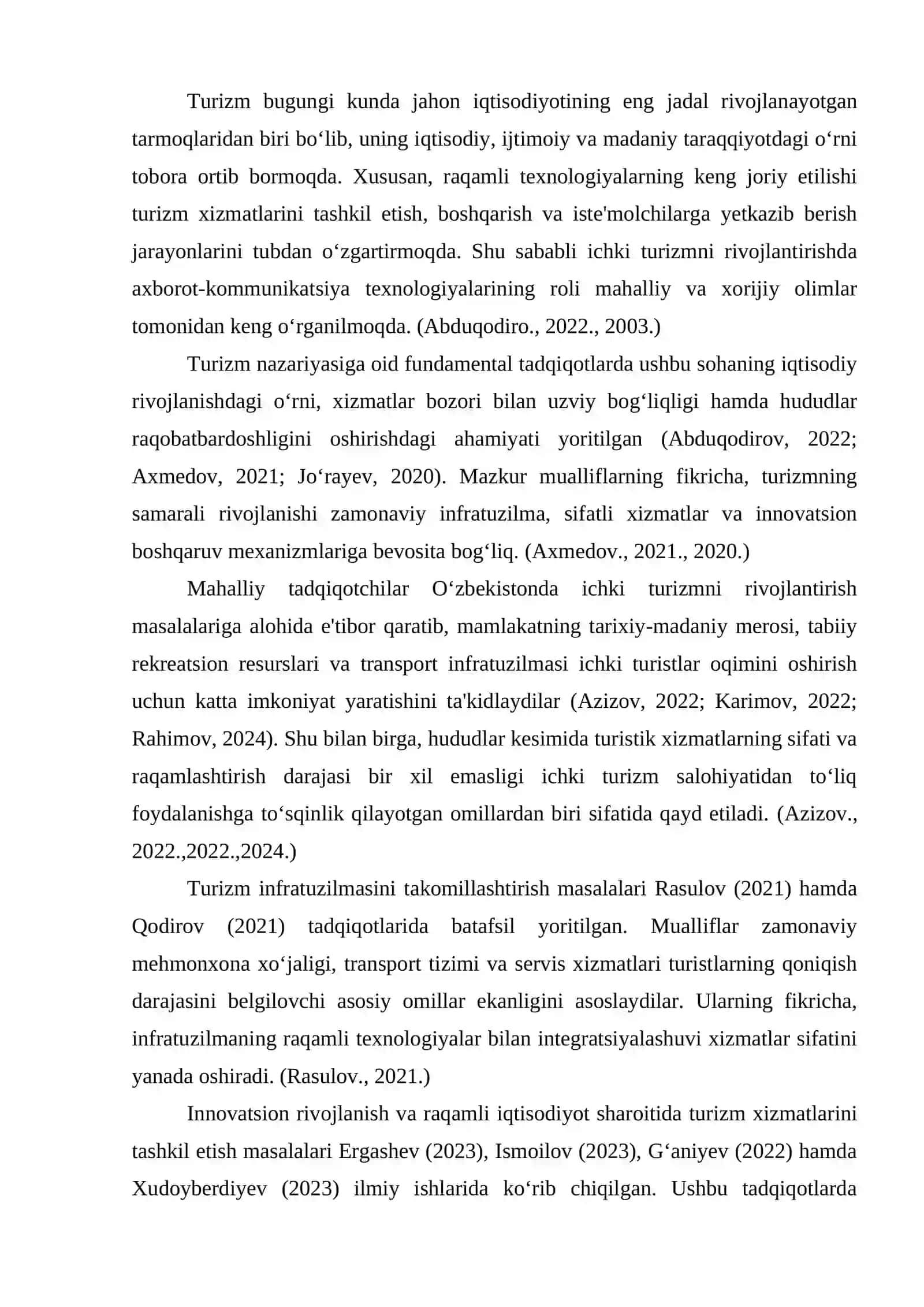 O‘zbekistonda ichki turizmni rivojlantirishda raqamli texnologiyalarning o‘rni va istiqbollari 3