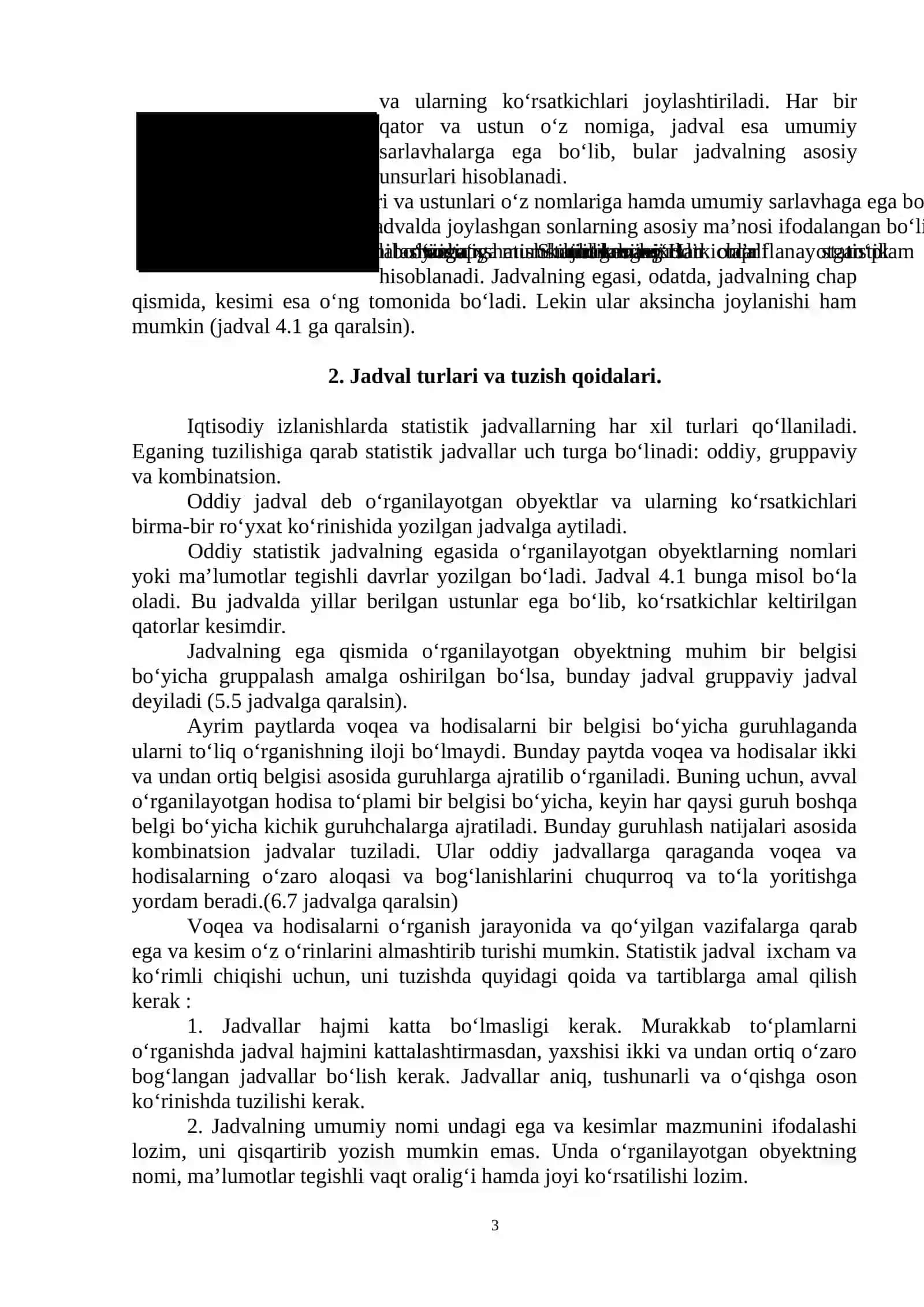 Statistik ma`lumotlarni jadval va grafiklarda tasvirlash 3