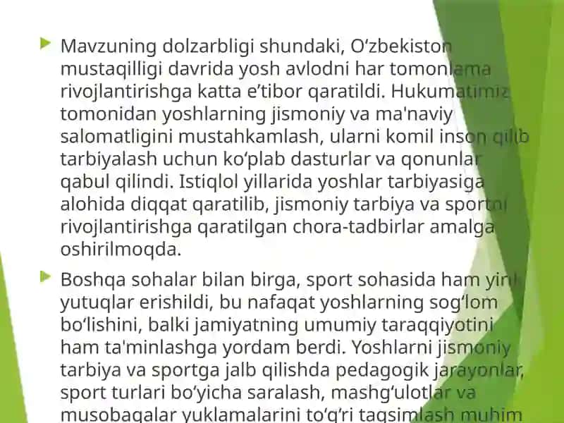 TANLANGAN SPORT TURLARI NAZARIYASI VA USLUBIYATI TAQDIMOTI 3