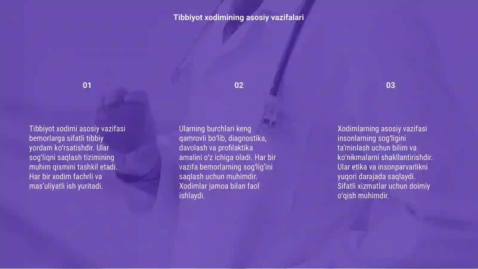 Tibbiyot xodimning asosiy burchlari 3