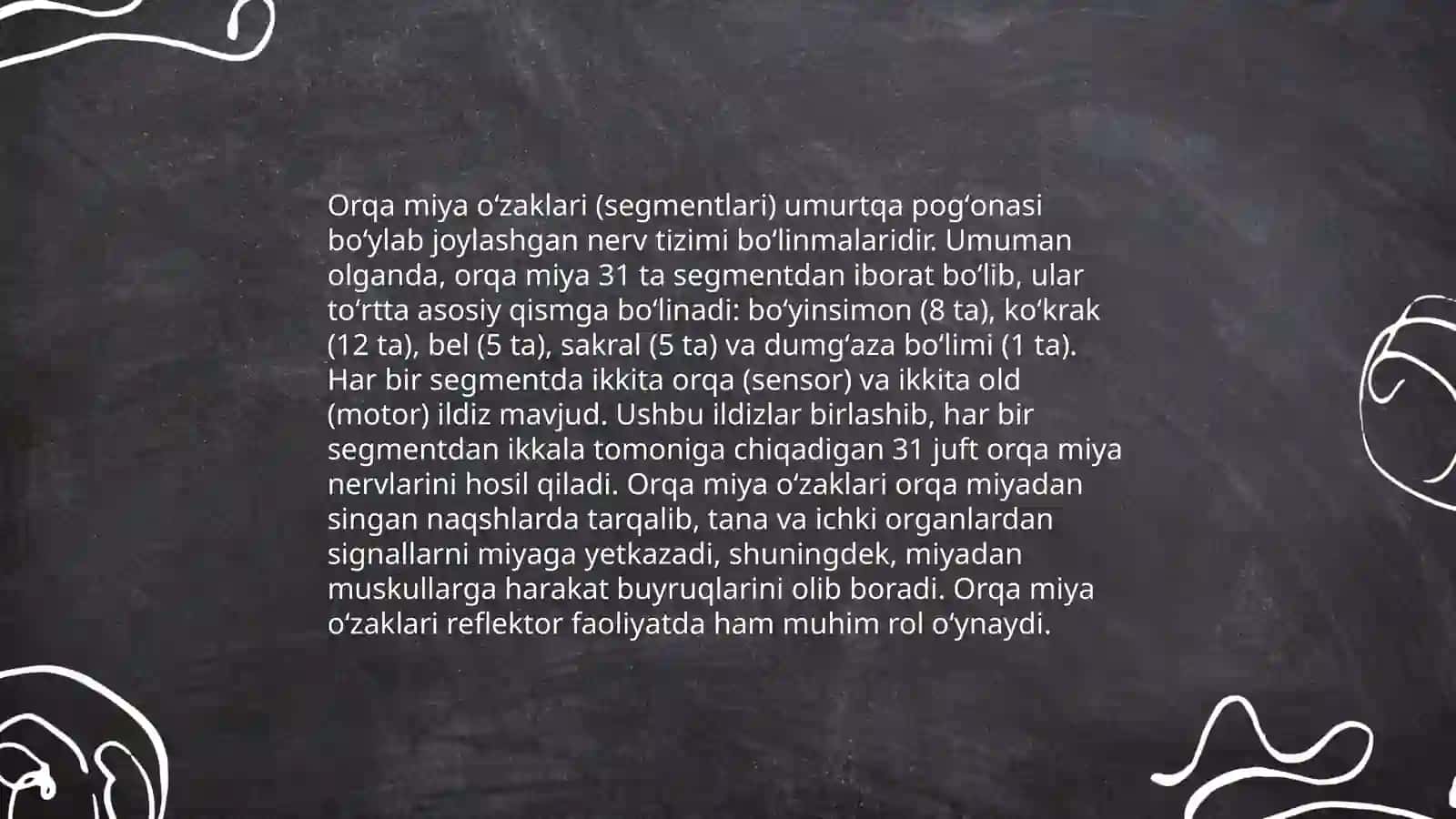 Orqa miya oʻzaklari joylashuvi va ularning ahamiyati 3