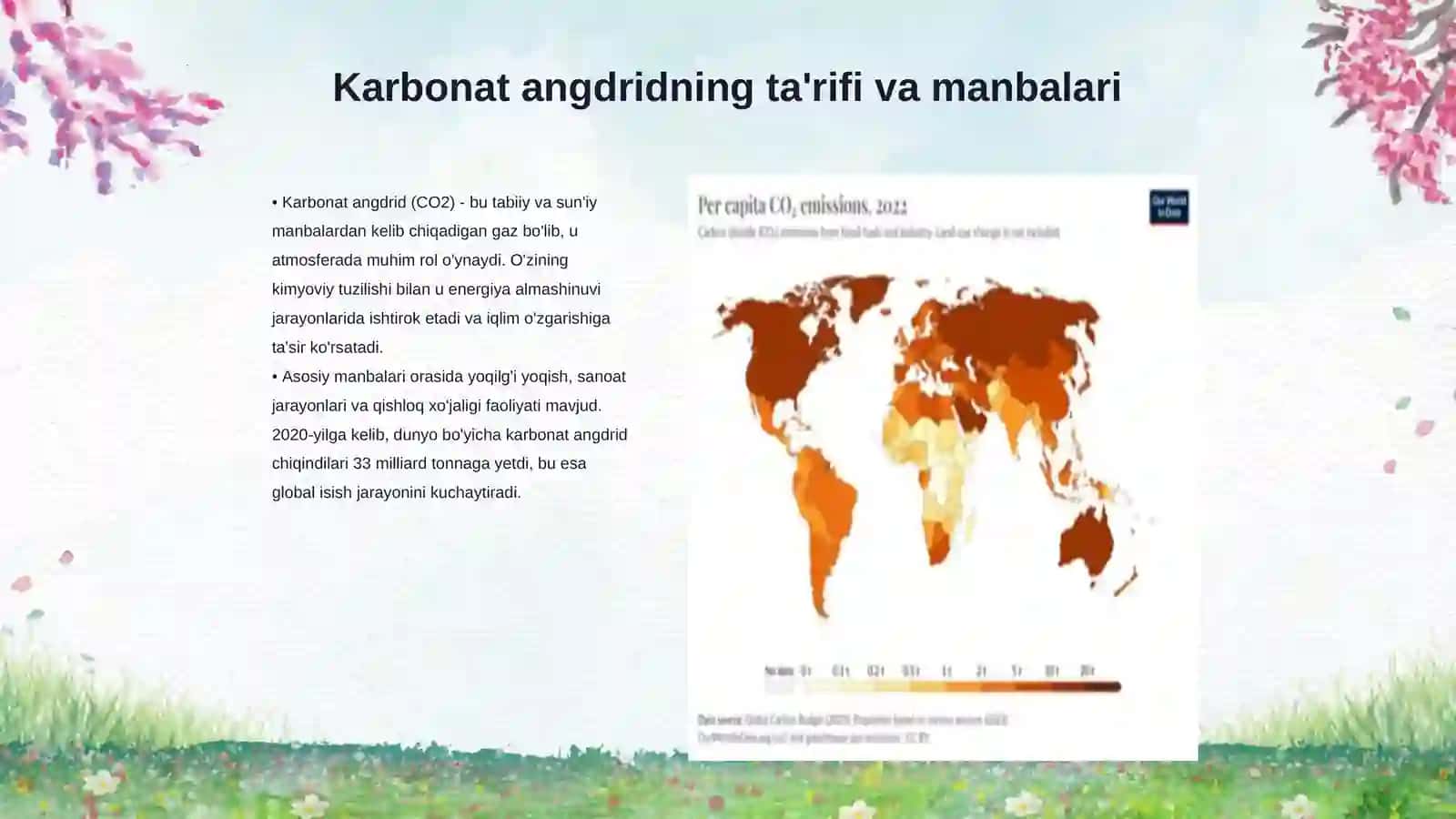 Chiqindi gazlar tarkibidagi karbonat angdrid va global isish 3
