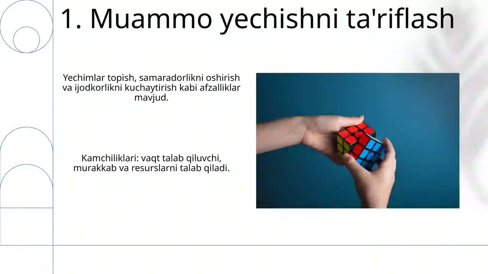 Umumiy usulda masalalar yechishning yutug va qiyinchiliklari 3