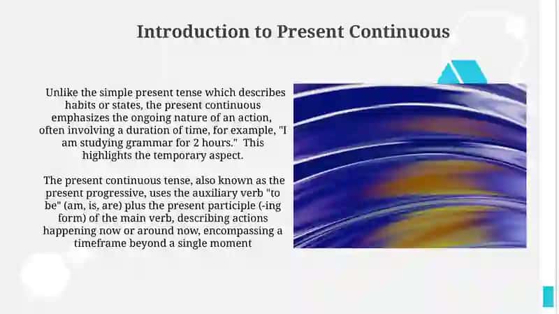 PRESENT CONTINUOUS TENSE 3