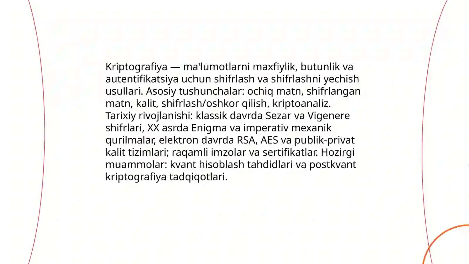 Kriptografiya va malumotlarni shifrlash 3