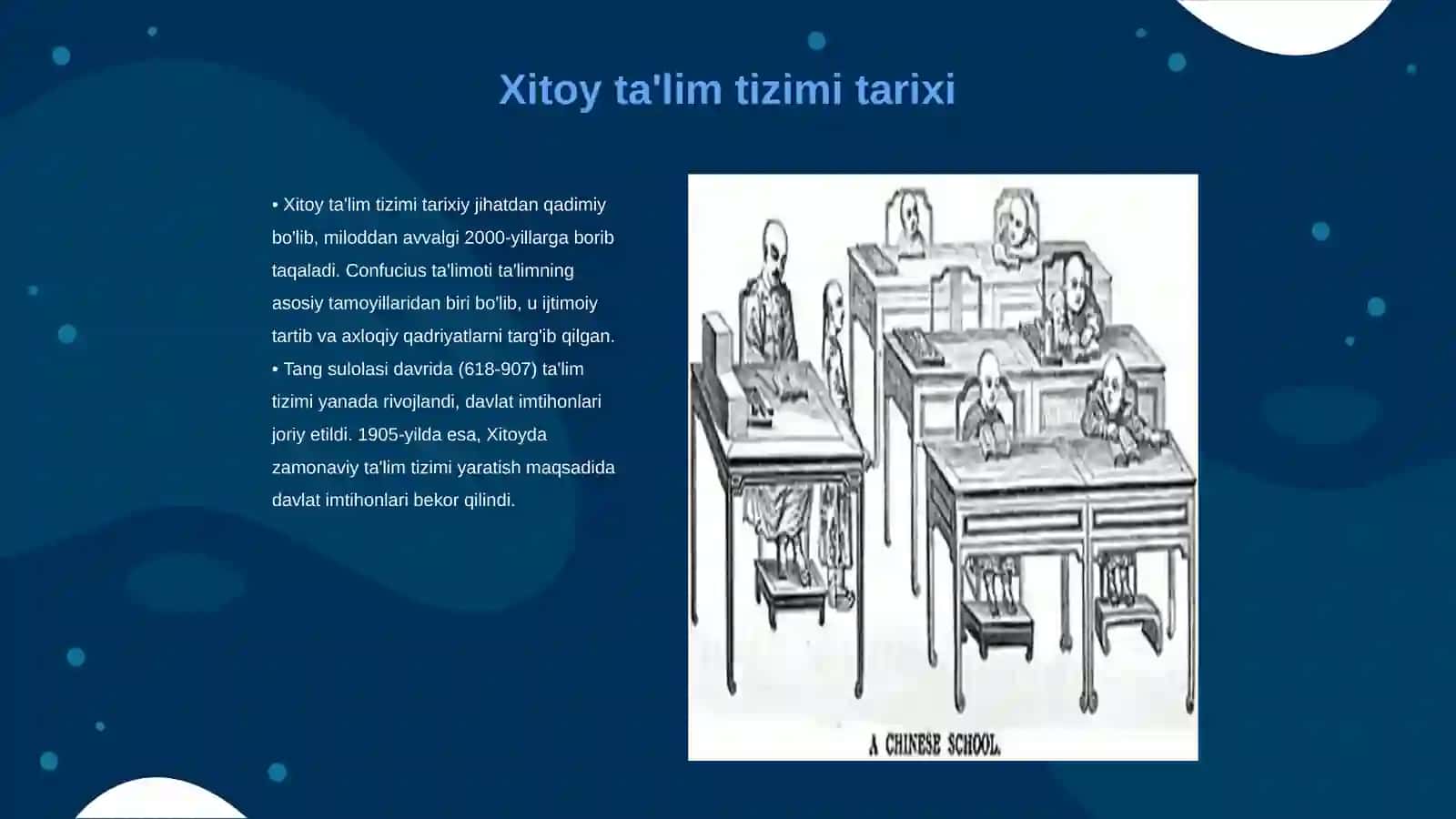 Xitoy ta'lim tizimi va Xitoyning ta'limga e'tibori 3