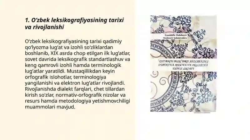 Oʻzbek tilshunosligida leksikografiya muammolari 3