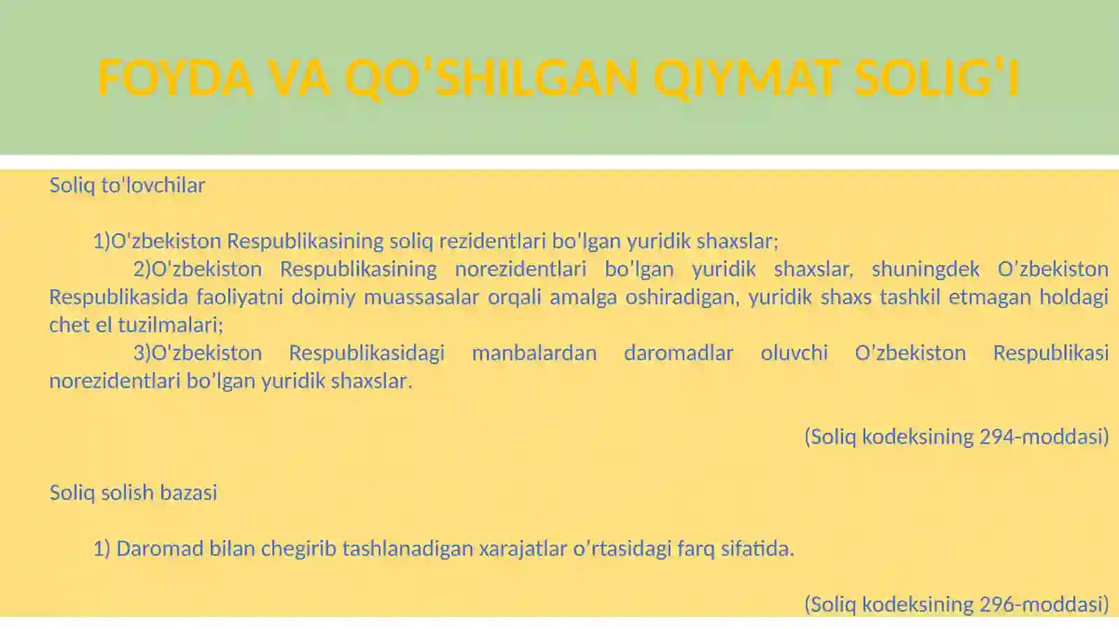 Xo’jalik korxonalarini soliq hisobotlari mazmun-mohiyati 3