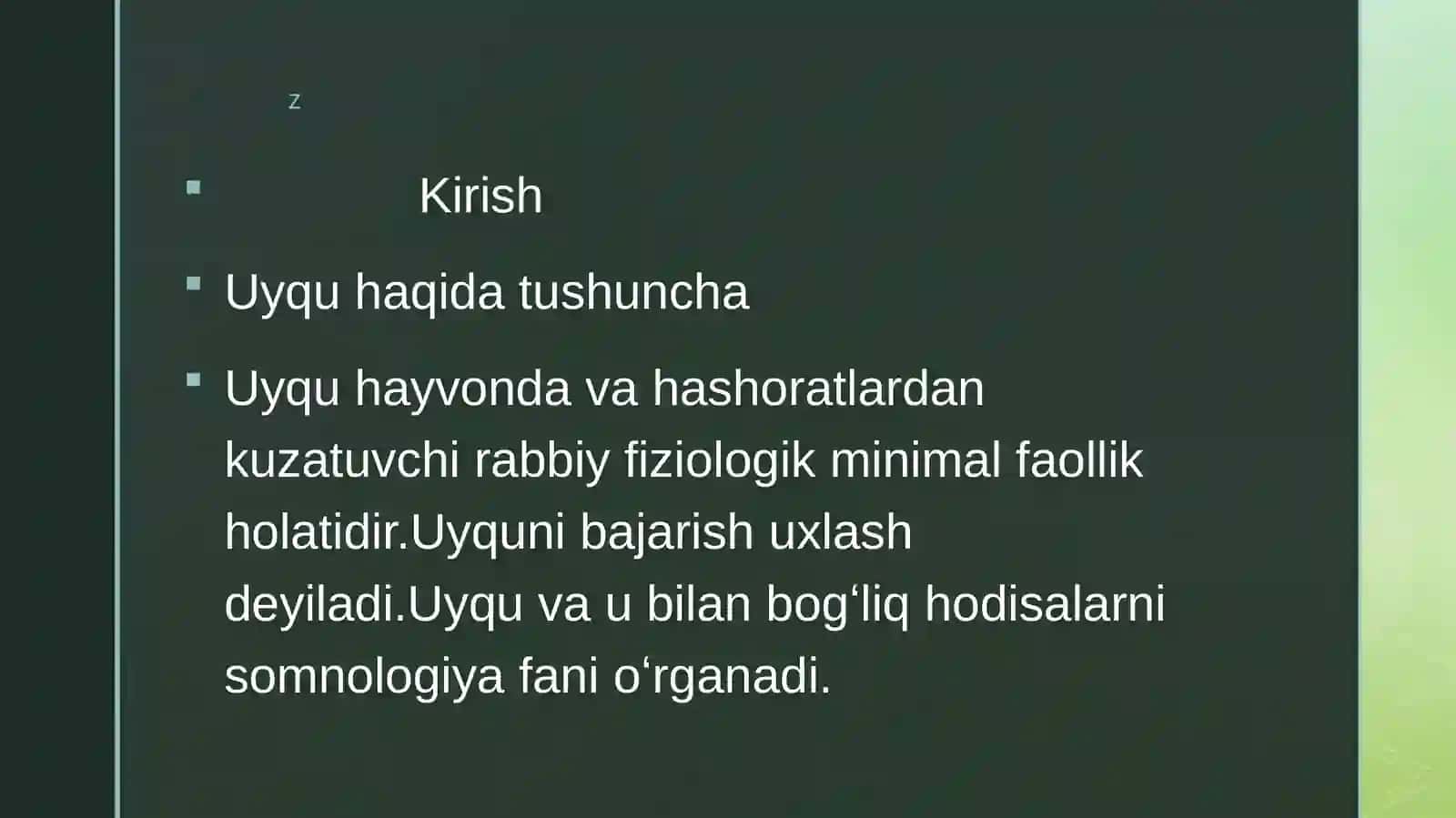 Uyqu haqida tushuncha 3