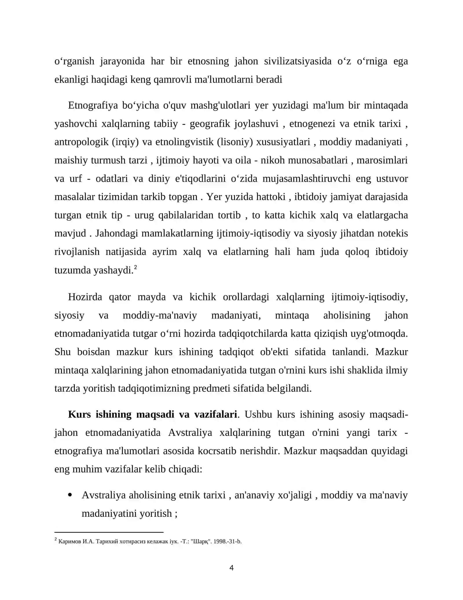 Avstraliya xalqlari etnologiyasi, tabiati, klassifikatsiyasi aholi xo'jaligi va moddiy madaniyati 3
