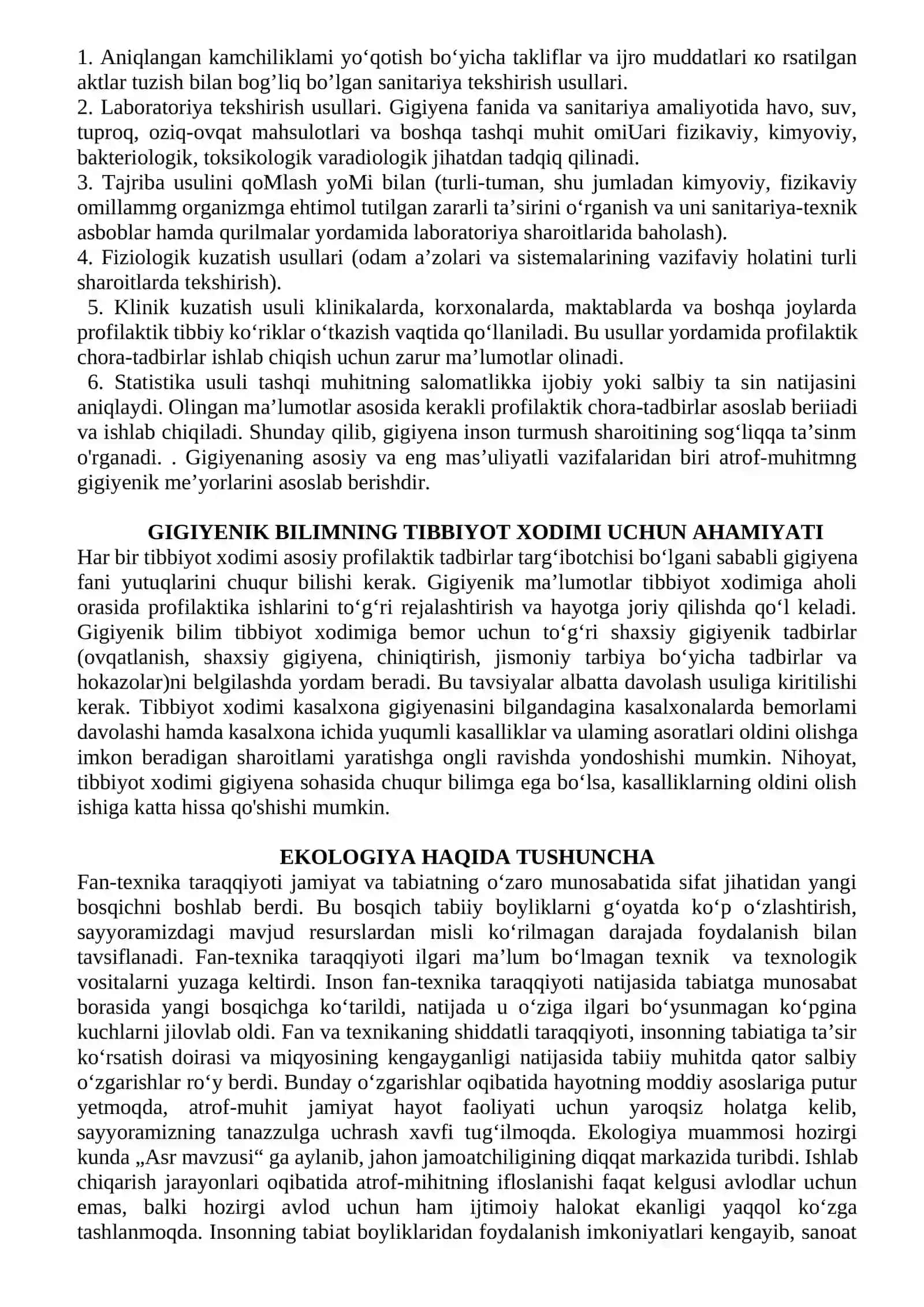 Gigiyenaning predmeti va vazifalari 3