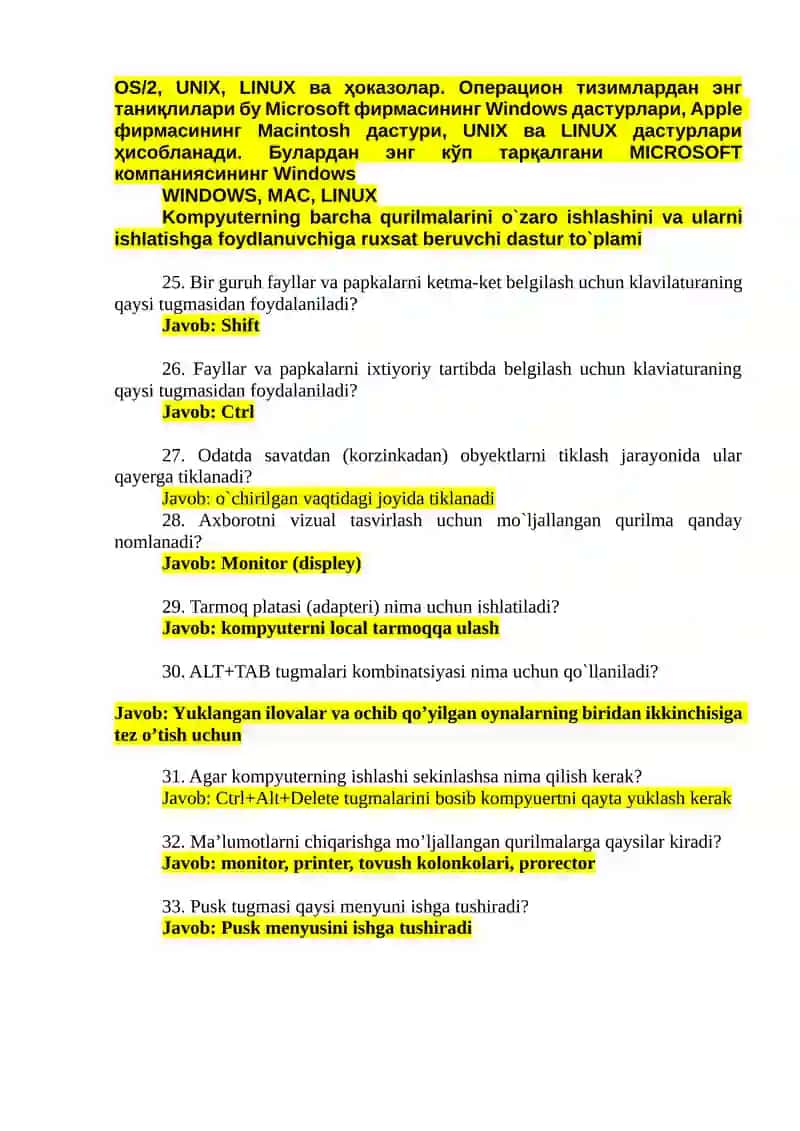 ARGOS TESTLARI yangilangan varianti javoblari bilan 3