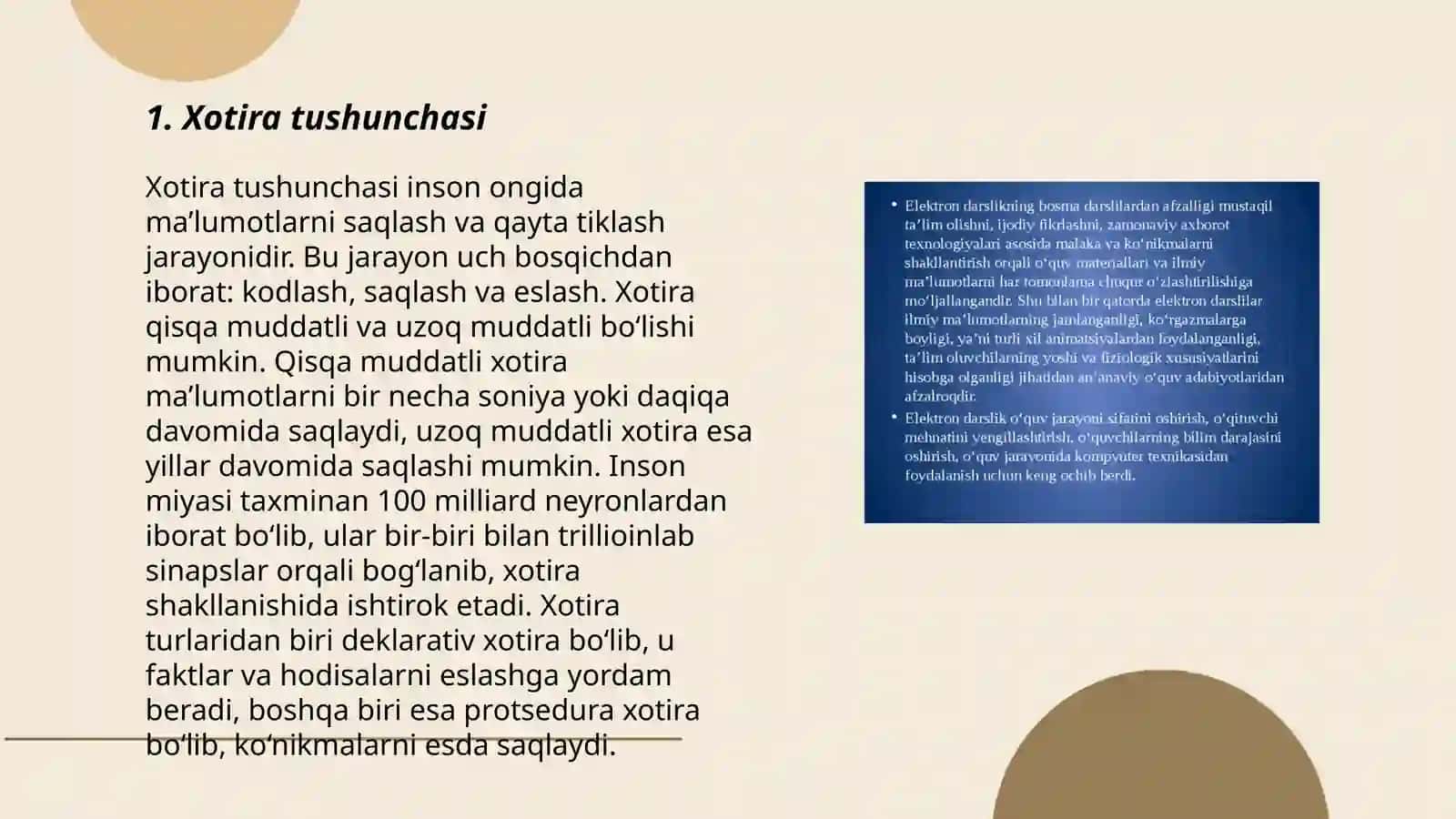 Xotira haqida tushuncha va uning nerv-fizolgik asosi 3