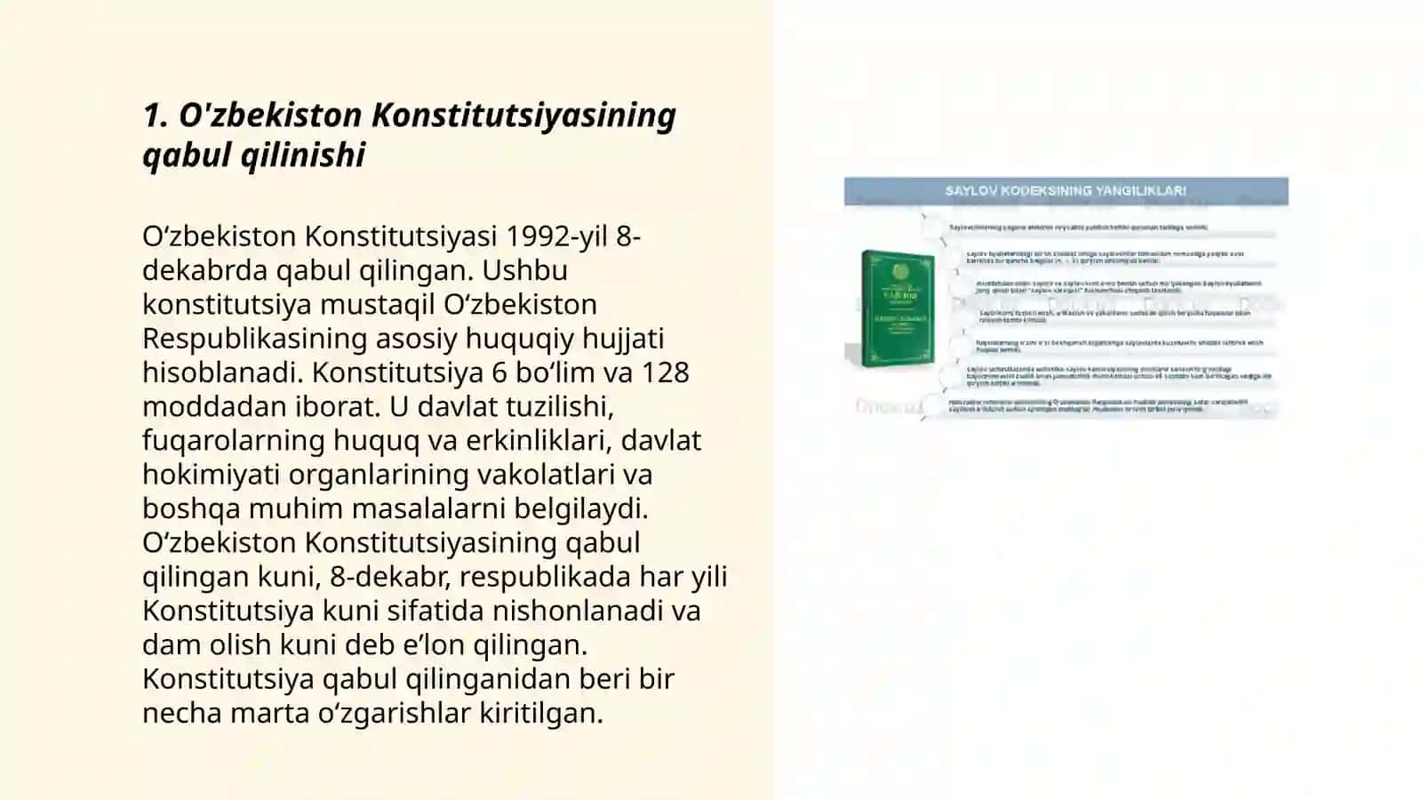 O'zbekiston Konstitutsiyaviy taraqiyotining asosiy bosqichlari 3
