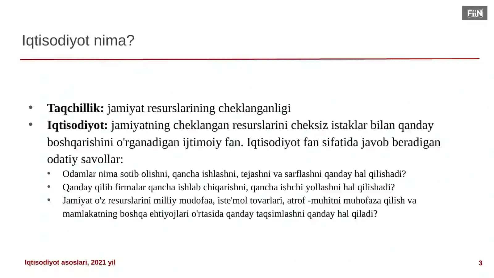 Lektsiya 1 – Iqtisodiyotning 10 tamoyili 3