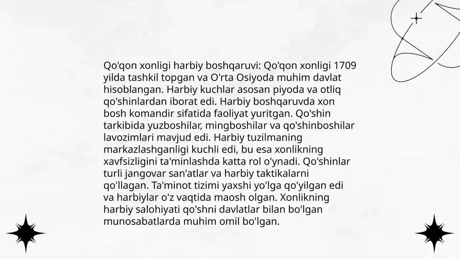Qo'qon xonligi harbiy boshqaruvi 3
