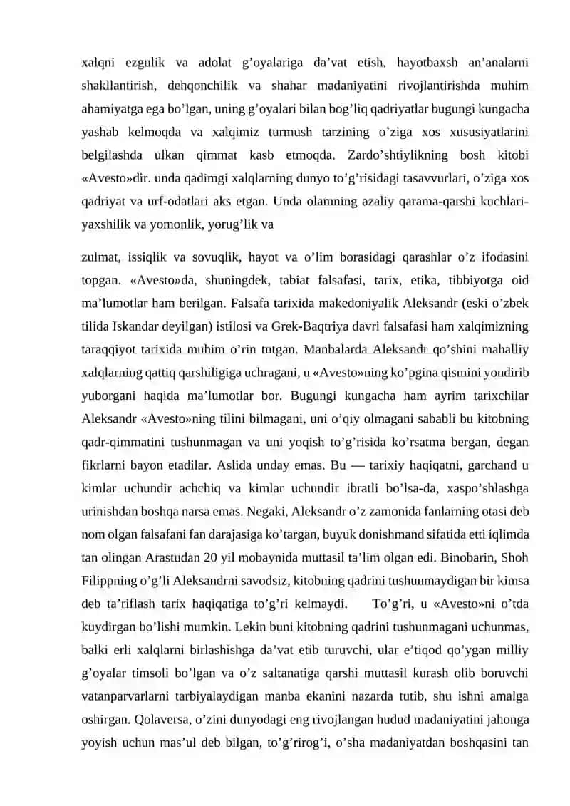 O'zbekiston hududidagi eng qadimgi falsafiy qarashlar 3