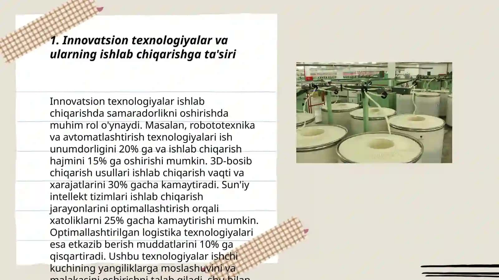 Innovatsion texnologiyalar va ularning ishlab chiqarishga ta'siri 3