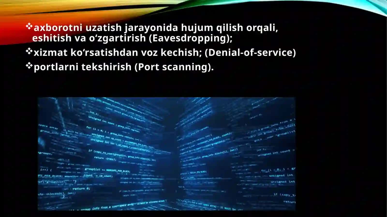 Tarmoq xavfsizligini ta'minlash vositalari 3