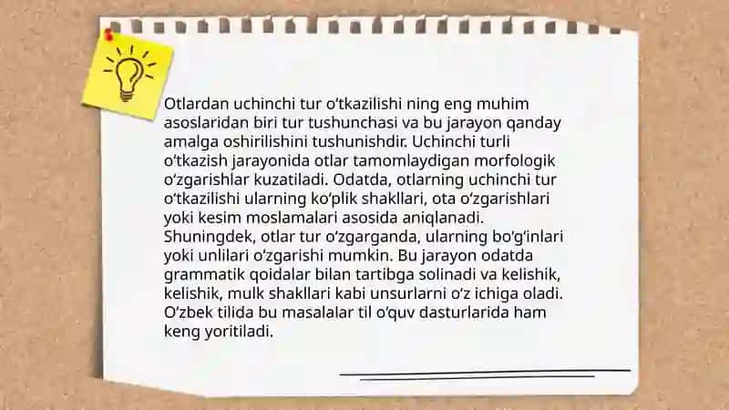 Otlarning uchunchi turlanishi. Mujskoy rodlar 3