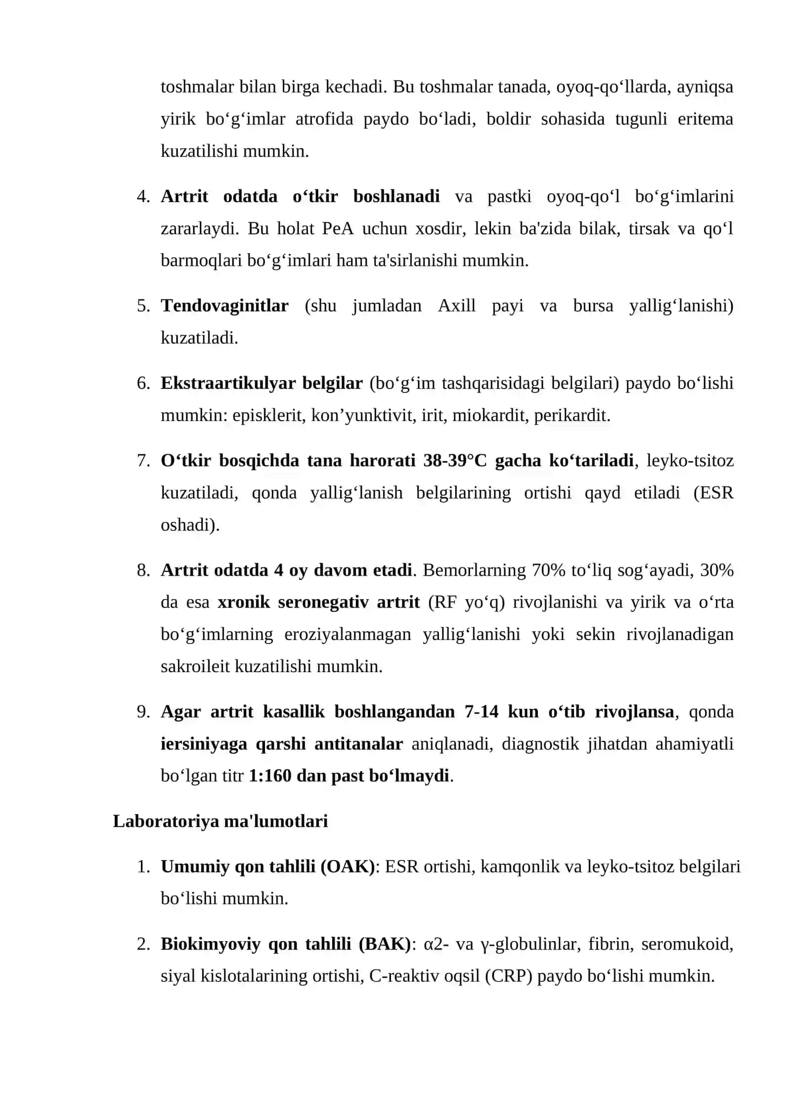Reaktiv artritlar (ReA) 3