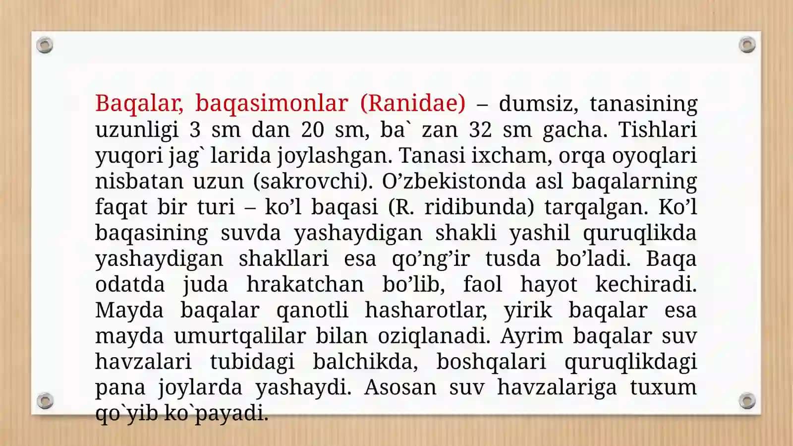 O’zbekiston faunasida uchraydigan amfibiyalar 3
