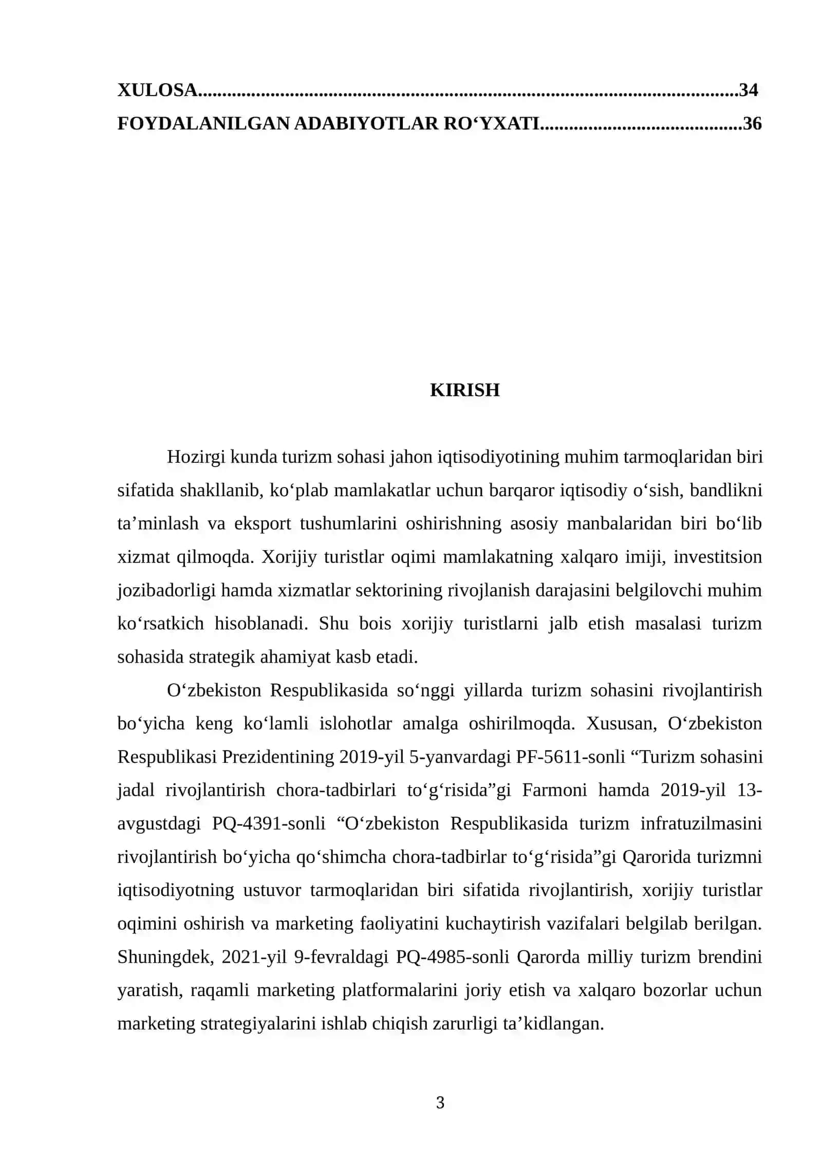 Xorijiy turistlar oqimini oshirishda marketing rejalashtirishXorijiy turistlar oqimini oshirishda marketing rejalashtirishXorijiy turistlar oqimini oshirishda marketing rejalashtirishXorijiy turistlar oqimini oshirishda marketing rejalashtirishxorijiy turistlar 3
