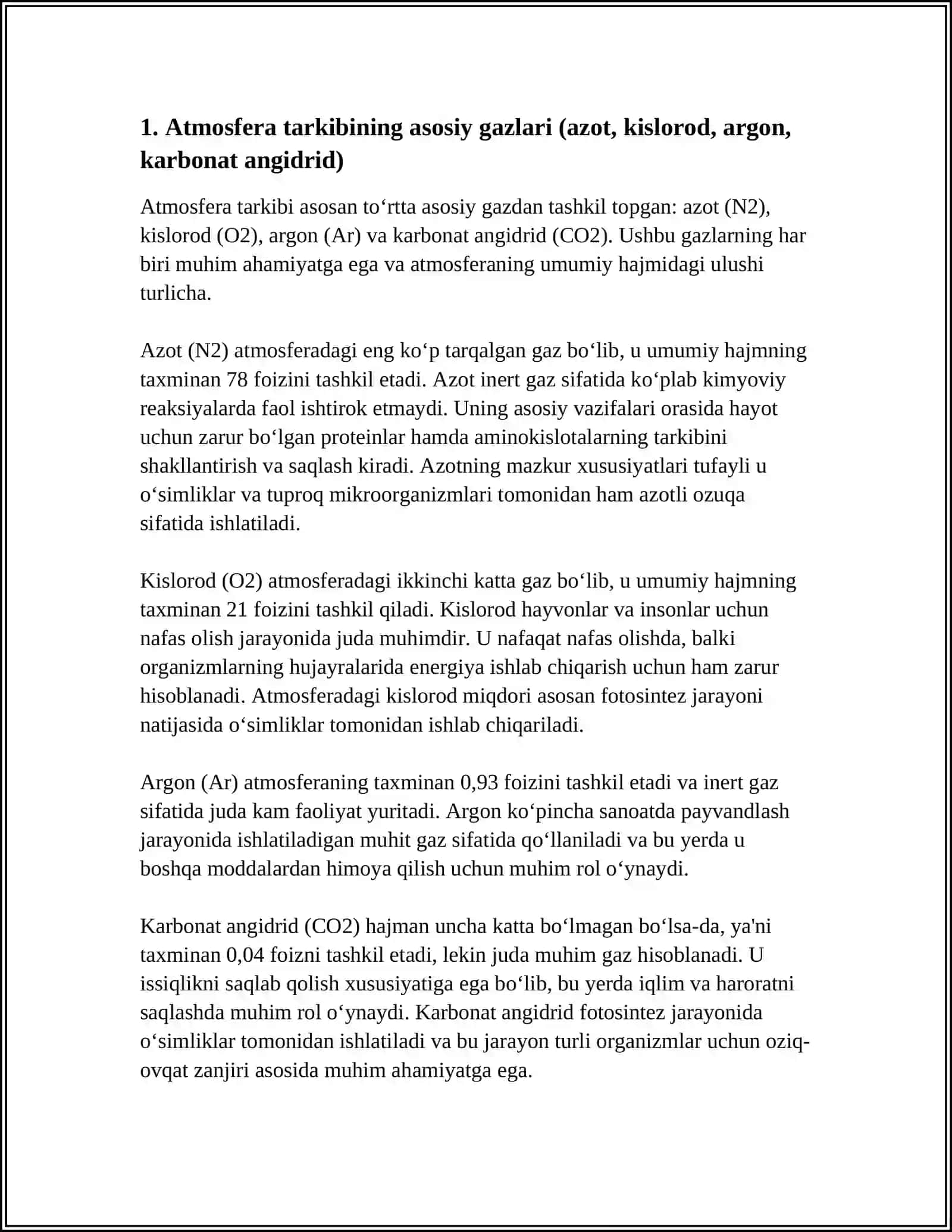 ATMOSFERA TARKIBI UNI IFLOSLANTIRUVCHI MANBALAR 3