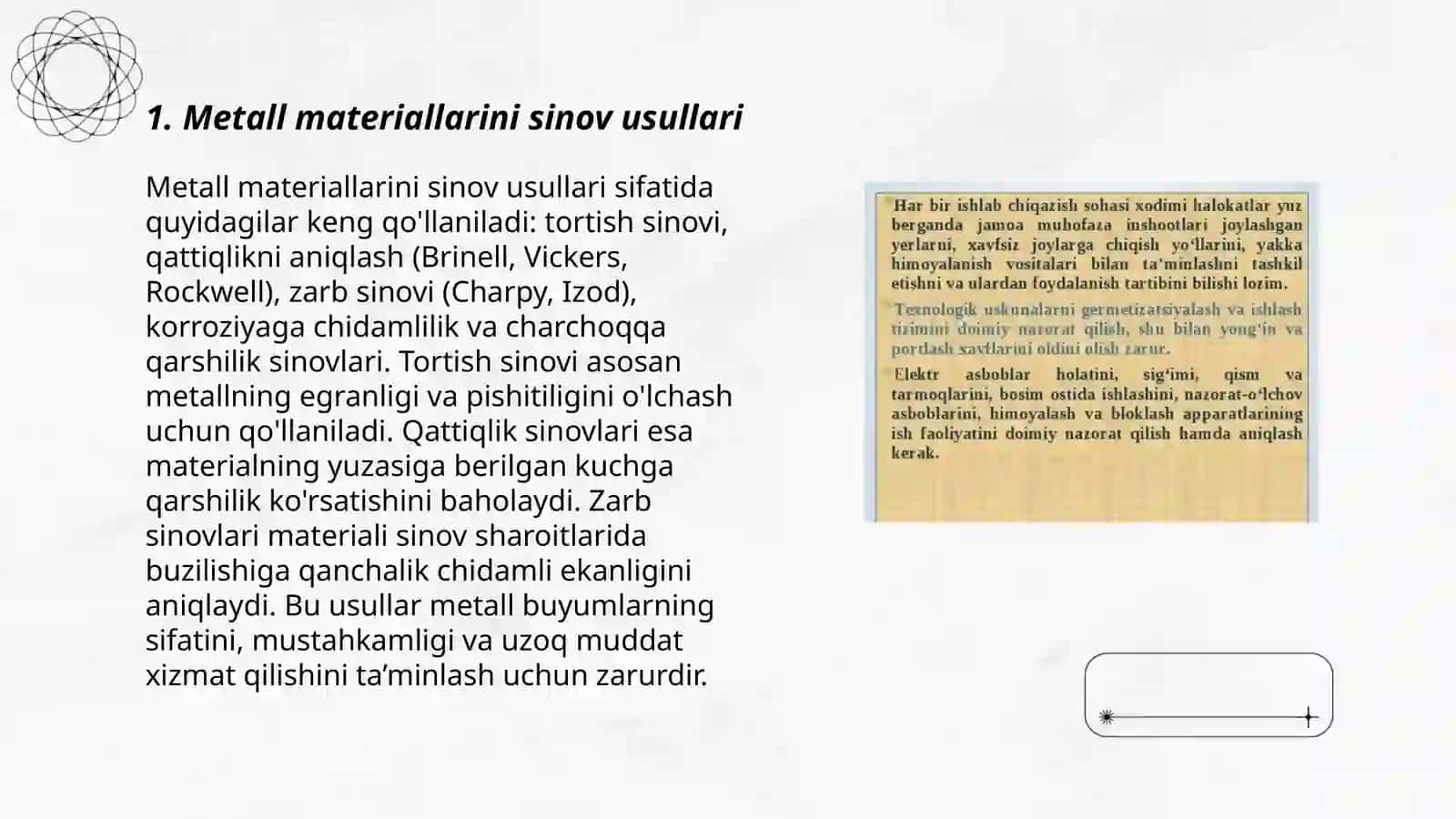 Metall materiallarini sinov usullari 3