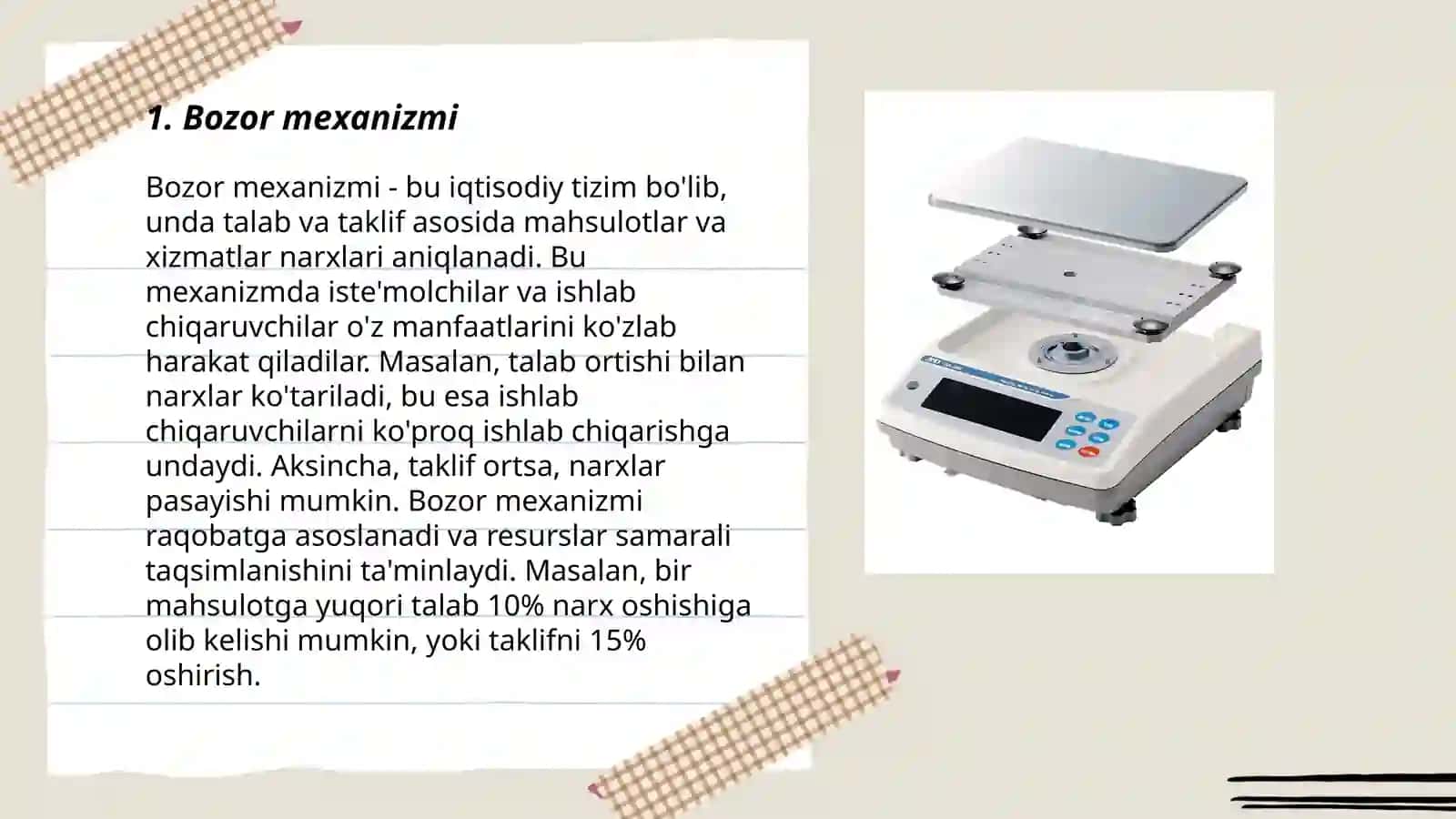 Bozor mexanizmi 3