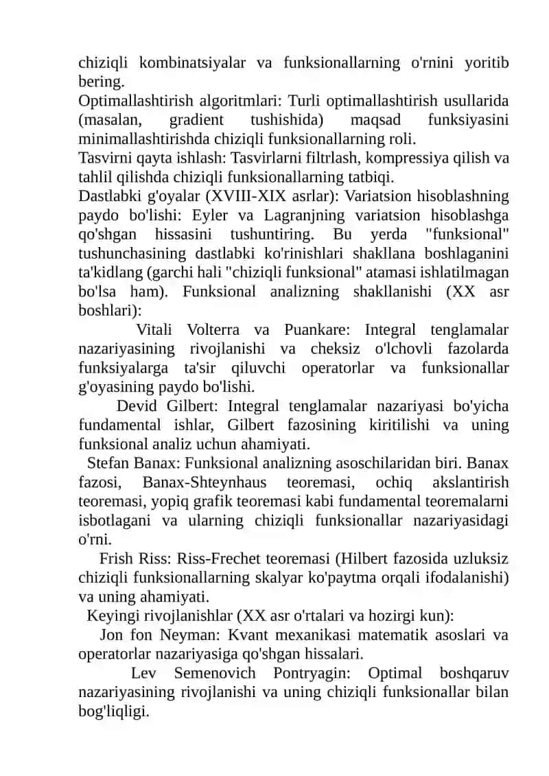 Chiziqli funksionallar 3