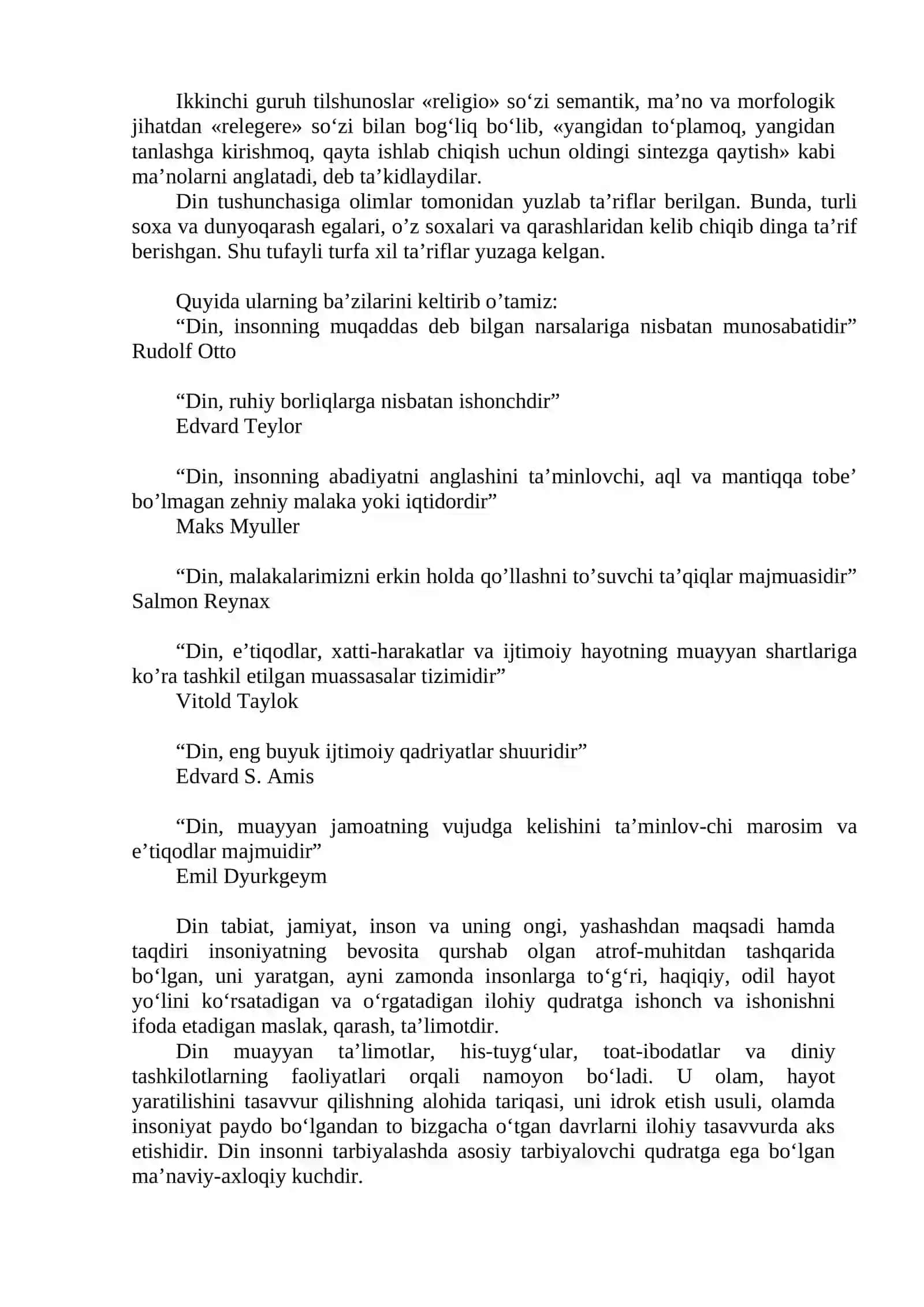 DINSHUNOSLIK FANINING PREDMETI, MAQSADI VA VAZIFALARI 3